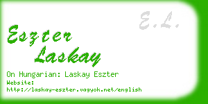 eszter laskay business card